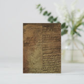 "Sumerisch spijkerschrift" Geschiedenis Briefkaart (Staand voorkant)