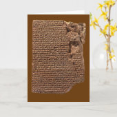 "Sumerisch spijkerschrift" Wenskaart Kaart (Gele Bloem)