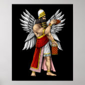 Sumerische God Enki Poster (Voorkant)