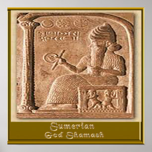 Sumerische God Samash Poster