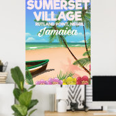 Sumerset Village Jamaica reisposter Poster (Thuiskantoor)