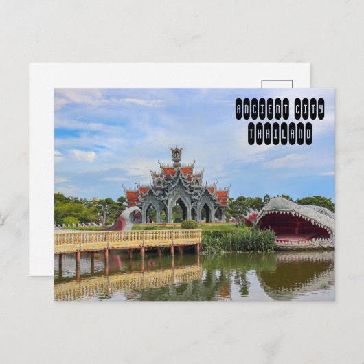 Sumeru Mountain in Ancient City Feestdagenkaart (Voorkant / Achterkant)