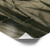 Sumi-e Crane Bamboo Poster | Traditional Japanese (Hoek)