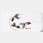 Sumi-e Goldfish Case-Mate iPhone Case (Achterkant (horizontaal))