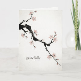 Sumi-E Ink | Cherry Blossom | Thank You Card Bedankkaart