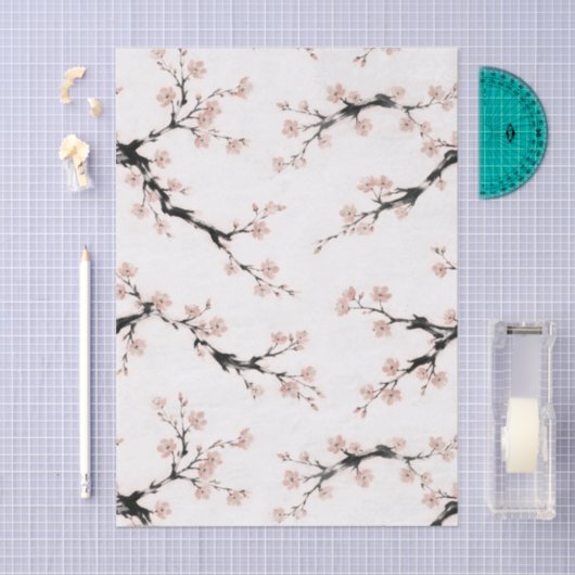 Sumi-E Ink | Cherry Blossom | Tissuepapier (Craft)