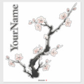 Sumi-E Inkt | Kersenbloesem | Aangepaste Vinyl Sti Sticker (Vel)