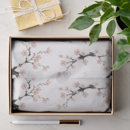 Sumi-E Inkt | Kersenbloesem | Tissuepapier (Geschenk)