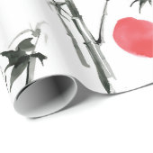 Sumi-e Japanse inktschilderij Cadeaupapier (Rol Hoek)