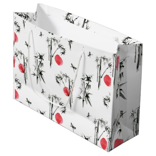 Sumi-e Japanse inktschilderij Groot Cadeauzakje (Voorkant Gekanteld)