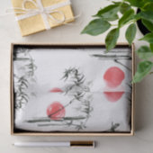 Sumi-e Japanse inktschilderij Tissuepapier (Geschenk)