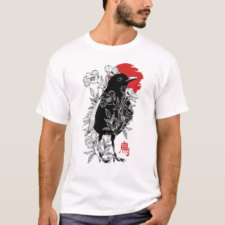 Sumi-e Japanse mus T-shirt