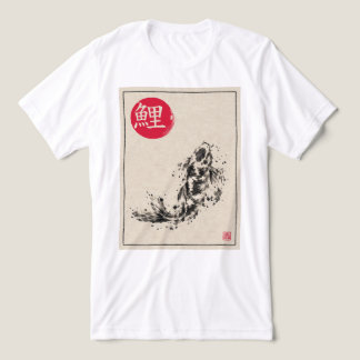 Sumi-e Koi – Geest van Japan Tri-Blend Shirt