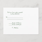 Sumi-e Style Chrysanthemum RSVP-Briefkaart Uitnodiging Briefkaart (Achterkant)