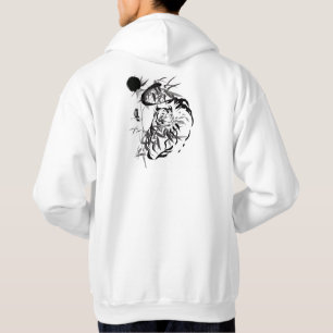 Sumi-e Tijger in Bamboebos - Japanse Inktkunst Hoodie