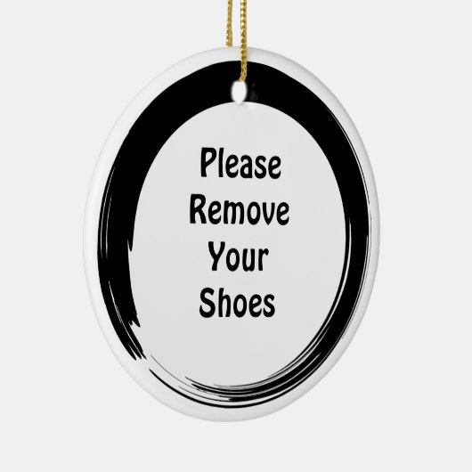 Sumi Open Cirkel Deurschakelaar Keramisch Ornament (Rechts)