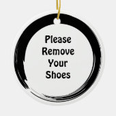 Sumi Open Cirkel Deurschakelaar Keramisch Ornament (Voorkant)