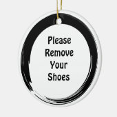 Sumi Open Cirkel Deurschakelaar Keramisch Ornament (Links)