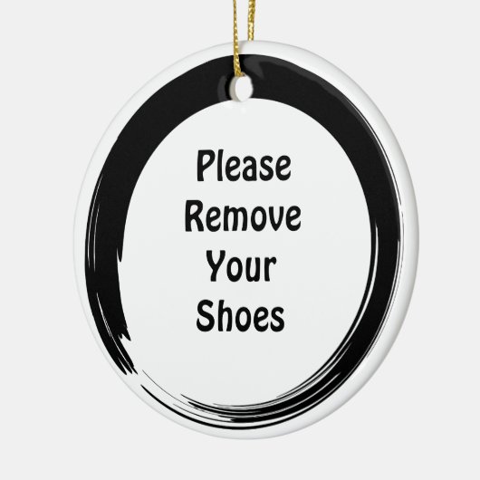 Sumi Open Cirkel Deurschakelaar Keramisch Ornament (Links)