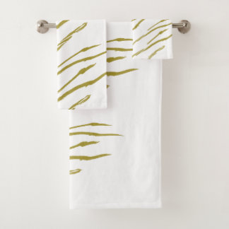 Sumi Tiger Stripes faux goudhanddoekset Bad Handdoek