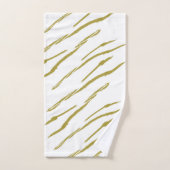 Sumi Tiger Stripes faux goudhanddoekset Bad Handdoek (Handdoek)