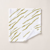 Sumi Tiger Stripes faux goudhanddoekset Bad Handdoek (Wasdoekje)