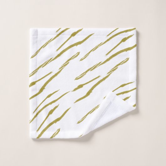 Sumi Tiger Stripes faux goudhanddoekset Bad Handdoek (Wasdoekje)