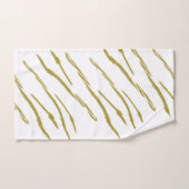 Sumi Tiger Stripes faux goudhanddoekset Bad Handdoek (Handdoek)