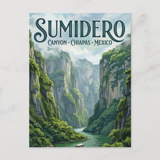 Sumidero-canyon Briefkaart (Voorkant)
