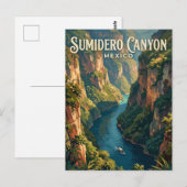 Sumidero Canyon Nationaal Park Mexico Briefkaart (Voorkant / Achterkant)