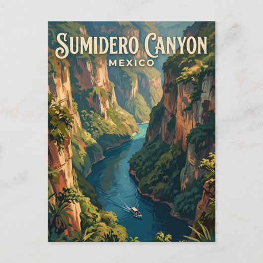 Sumidero Canyon Nationaal Park Mexico Briefkaart (Voorkant)