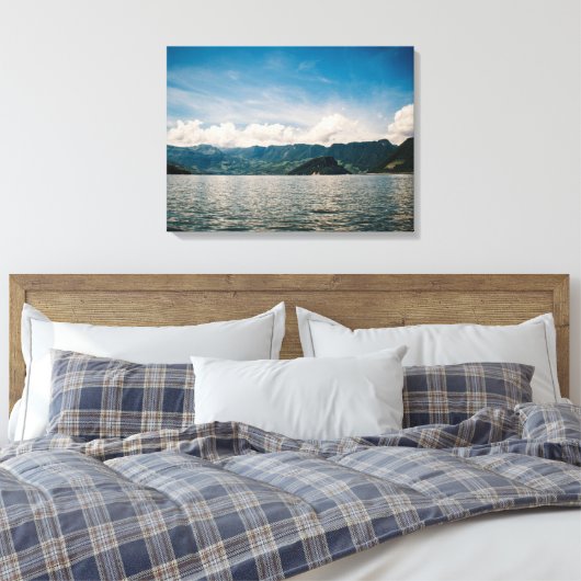 Sumidero Canyon panoramisch Canvas Afdruk (Insitu (Slaapkamer))