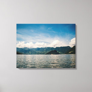 Sumidero Canyon panoramisch Canvas Afdruk
