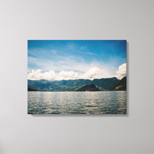 Sumidero Canyon panoramisch Canvas Afdruk (Voorkant)