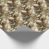 Suminagashi gemarmerde papieren replica cadeaupapier (Hoek)