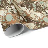 Suminagashi gemarmerde papieren replica cadeaupapier (Rol Hoek)