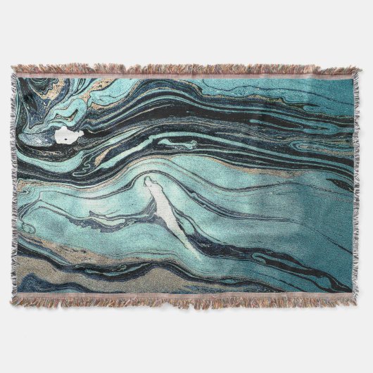 Suminagashi, Japanse marmerkunst. Deken (Voorkant)