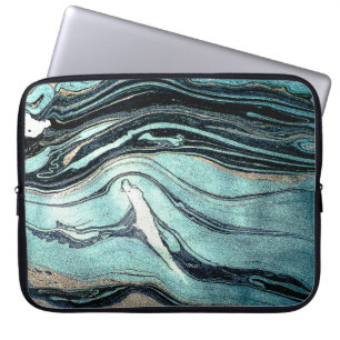 Suminagashi, Japanse marmerkunst. Laptop Sleeve