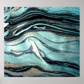 Suminagashi, Japanse marmerkunst. Poster (Voorkant)