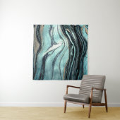 Suminagashi, Japanse marmerkunst. Wandkleed (In Situ (horizontaal))