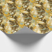 Suminagashi Marmering Art Patroon Cadeaupapier (Hoek)