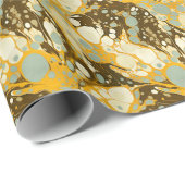 Suminagashi Marmering Art Patroon Cadeaupapier (Rol Hoek)