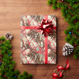 Suminagashi papier klassiek patroon roze