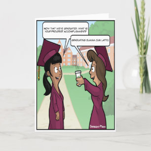 Summa Cum Latte Punny Afstuderen Kaart