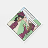 Summa Cum Latte Punny Graduation Party servetten (Hoek)