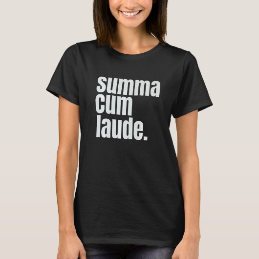 Summa Cum Laude Afgestudeerde T-shirt (Voorkant)