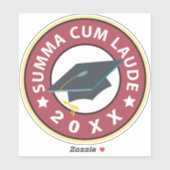Summa Cum Laude Afstuderen Sticker (Vel)