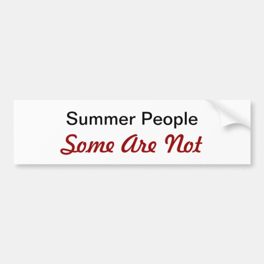 Summe mensen, sommige zijn niet bumpersticker (Voorkant)