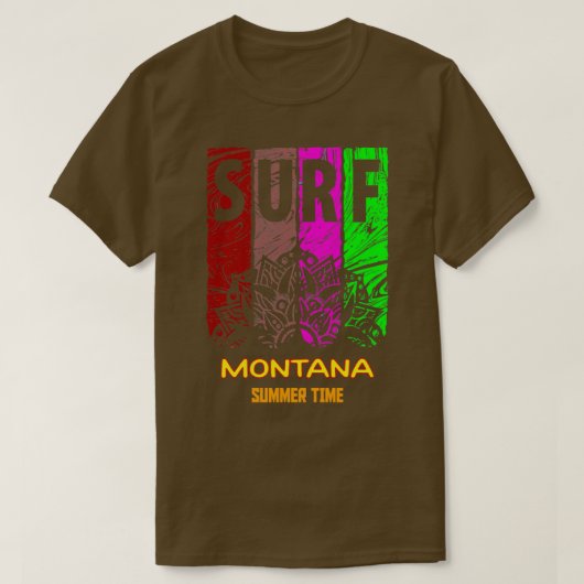 SUMMEERTIJD IN MONTANA T-SHIRT (Design voorkant)