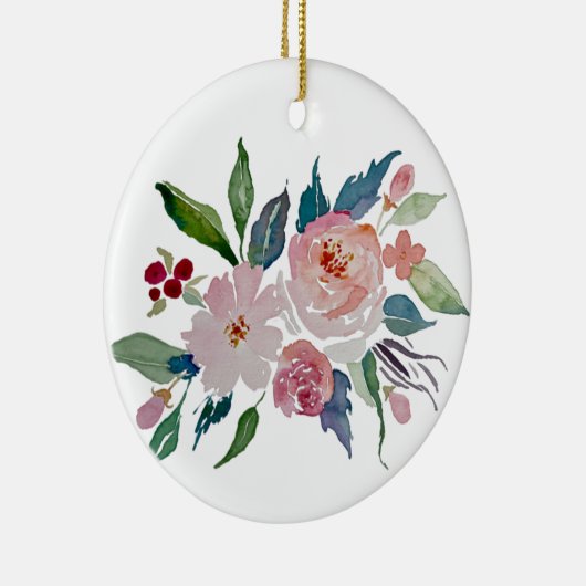 Summer #1 - Floral Ceramic Ornament (Rechts)